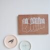 Print on wood big Canal houses brown/white - Image 4