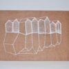 Print on wood big Canal houses brown/white
