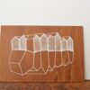 Print on wood big Canal houses brown/white - Image 5