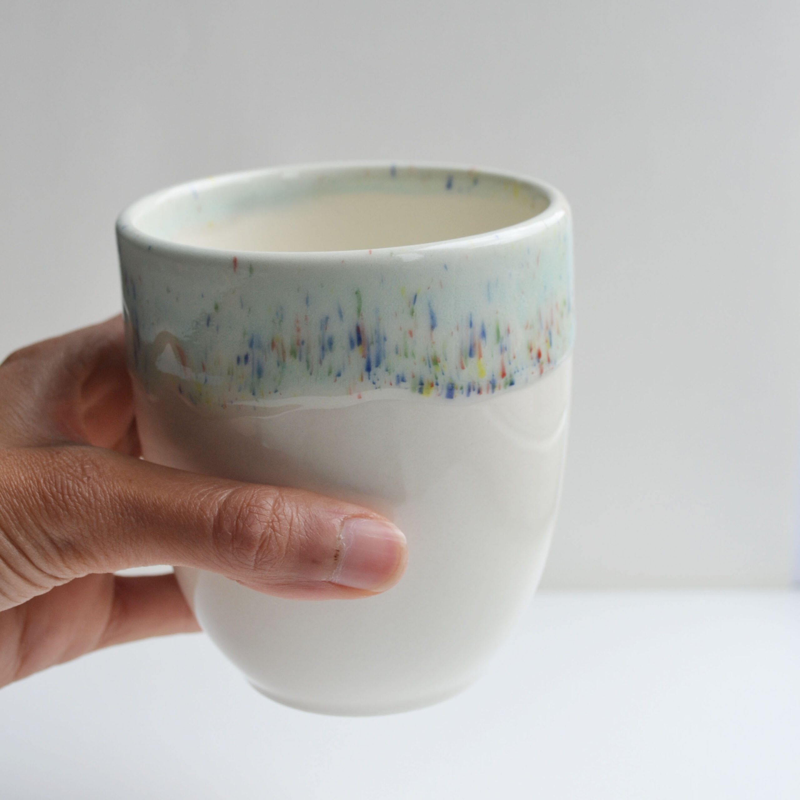 Speckled minty glaze cup - Image 4