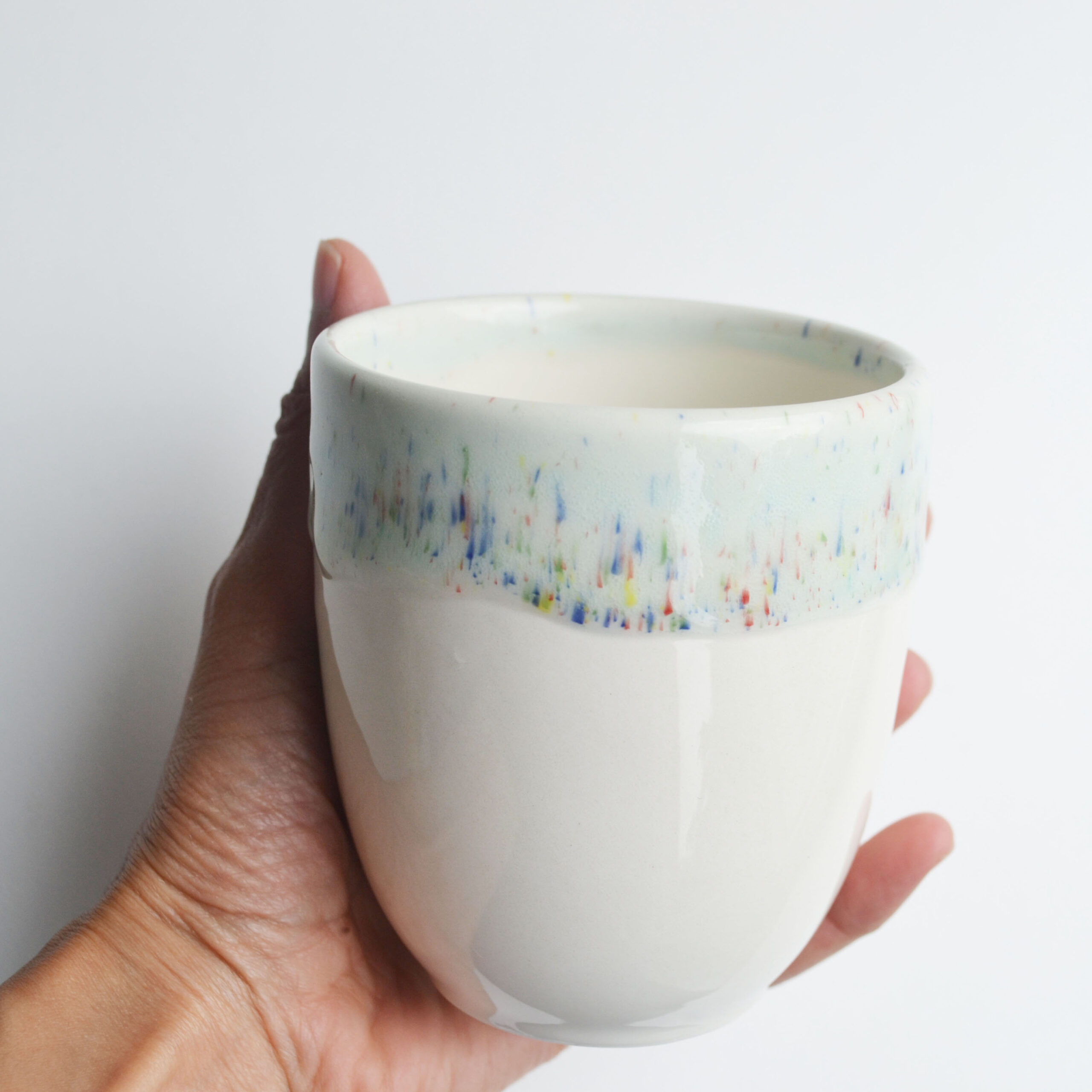 Speckled minty glaze cup - Image 3