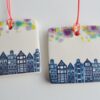 Canal Houses tile,  speckled sky, mini - Image 12
