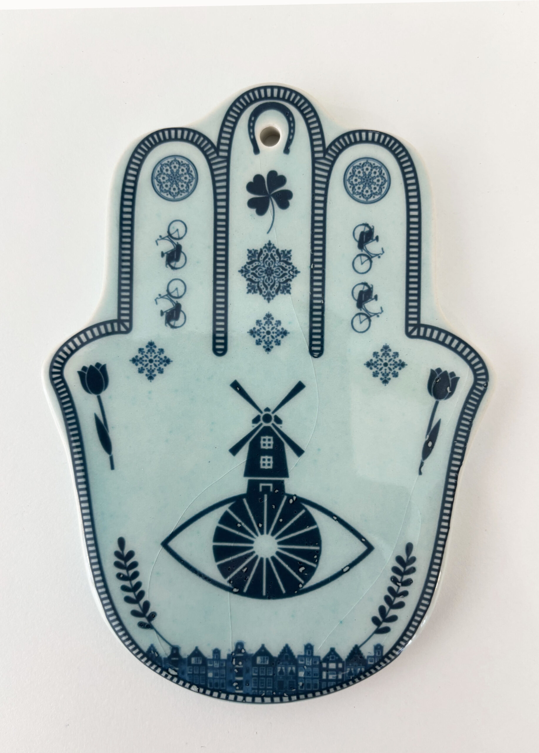 Ceramic Hamsa hand (Slightly Imperfect) - Image 3