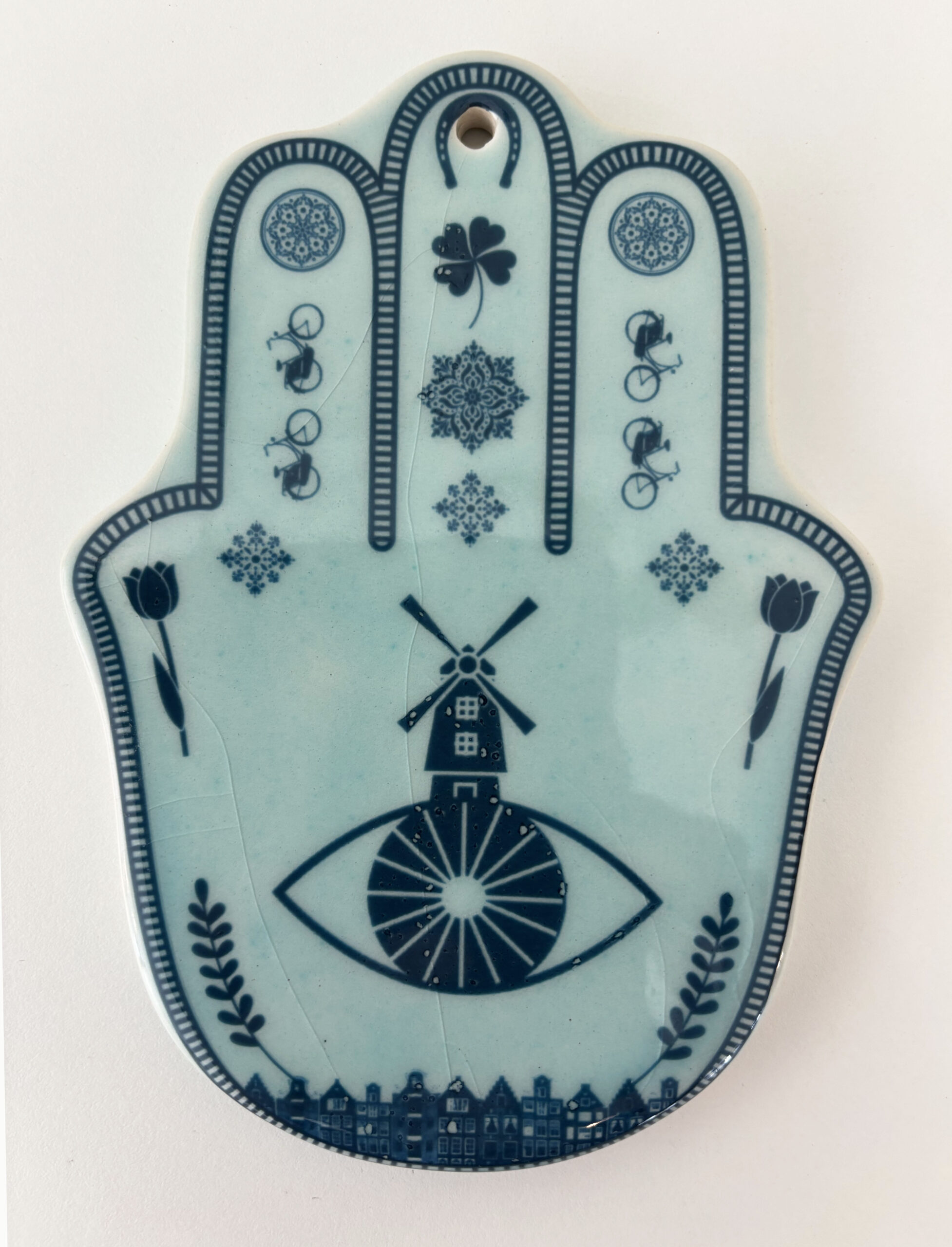 Ceramic Hamsa hand (Slightly Imperfect) - Image 2