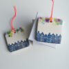 Canal Houses tile,  speckled sky, mini - Image 5