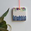 Canal Houses tile,  speckled sky, mini - Image 8
