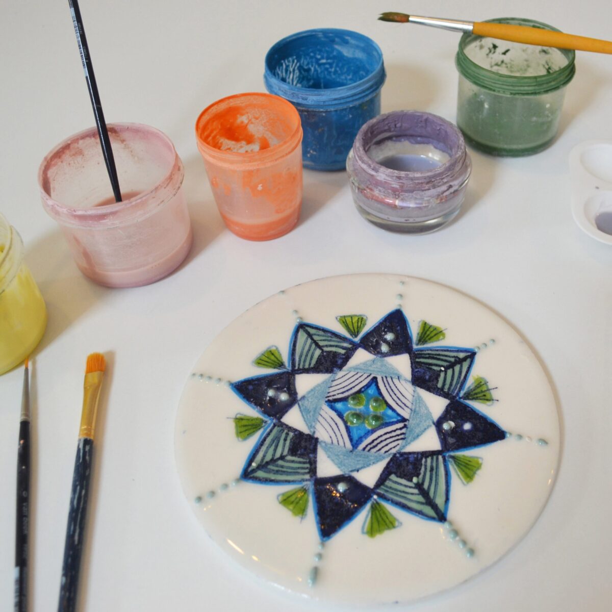 Painting on Tiles workshop, September 17, Tuesday, 18:00 - 20:30, with Kesem Yahav - Image 2