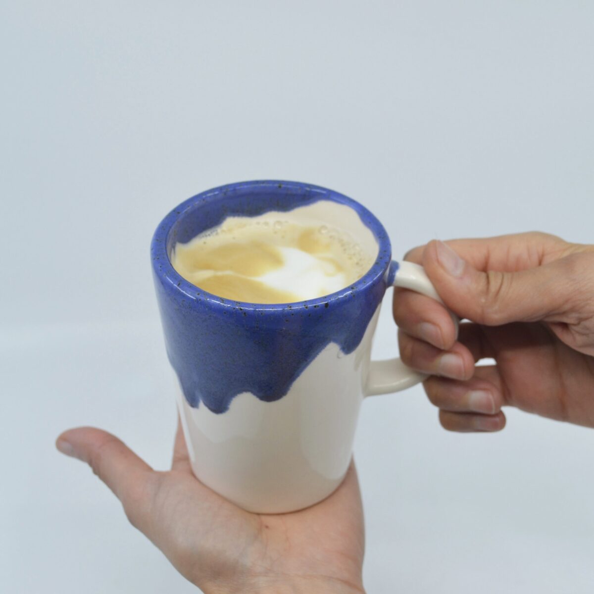 Drippy blue glaze cup - Image 10