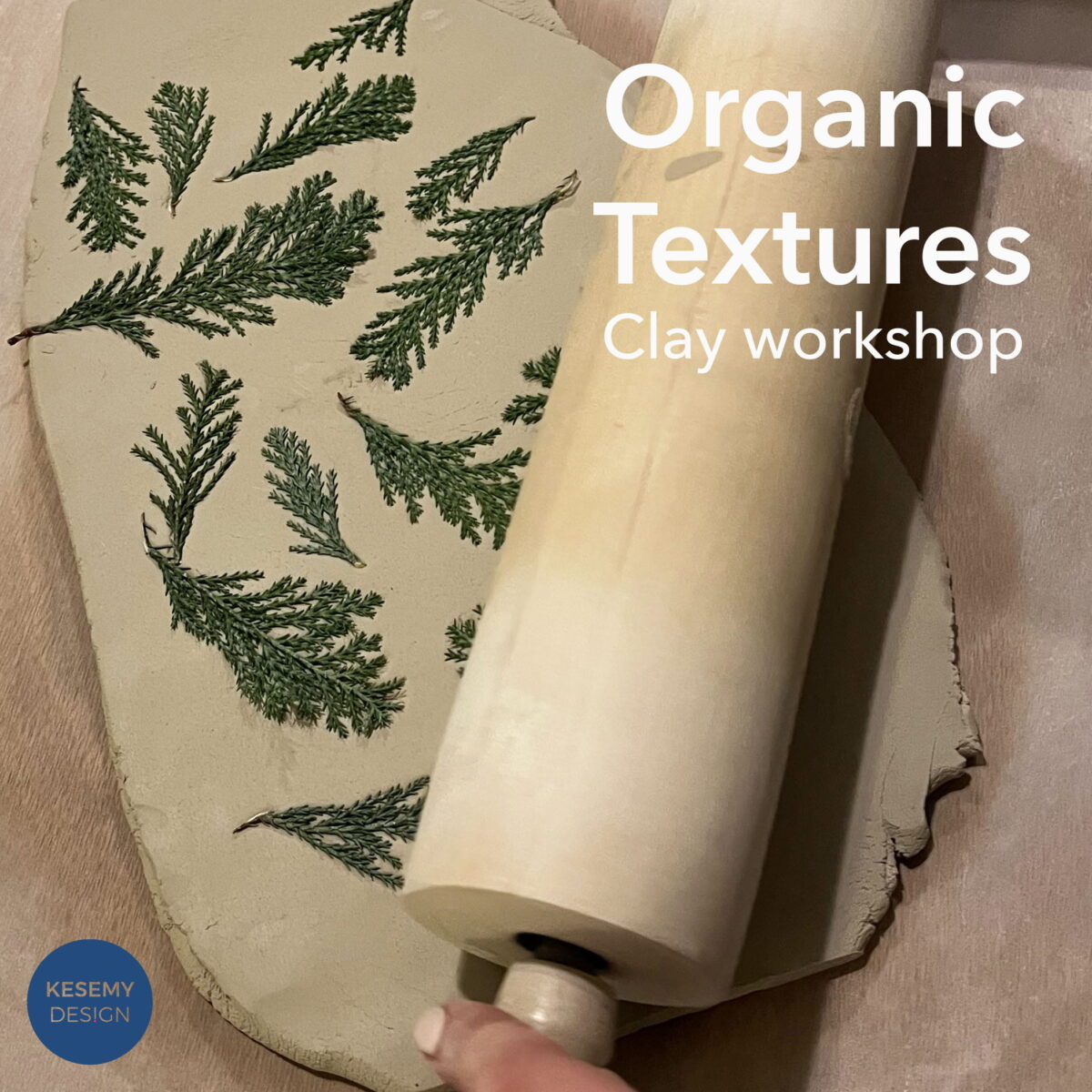 Organic textures - Clay workshop, December 3,  Tuesday, 18:00 - 20:30, with Kesem Yahav - Image 4