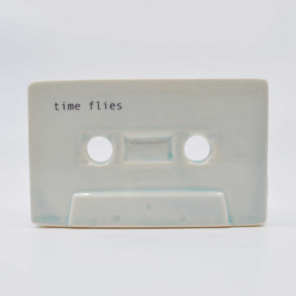 Time flies, cassette tapes, Shiny mint glaze - Image 3