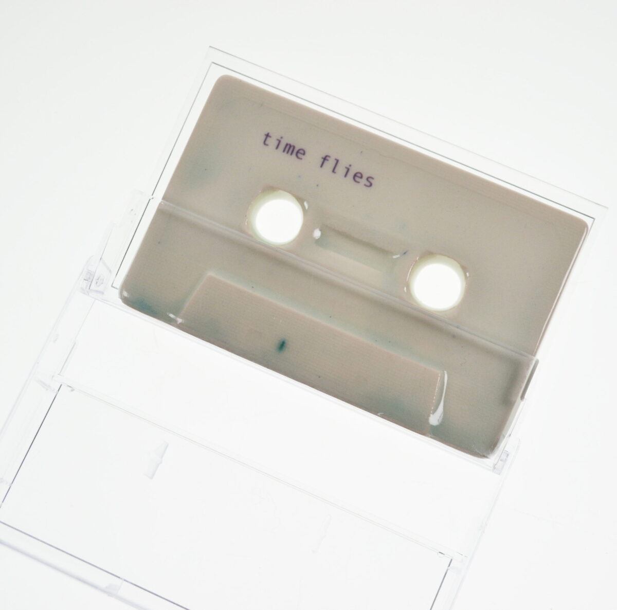 Time flies, cassette tapes, Shiny mint glaze - Image 9