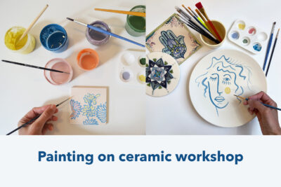 Painting on ceramic workshop, September 16, Tuesday, 19:00 - 21:30, with Kesem Yahav