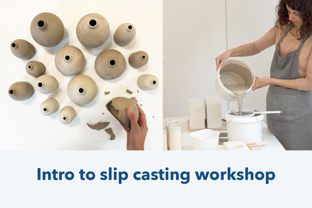 Slip casting workshop, September 12, Friday 13:00 - 16:00, with Kesem Yahav