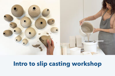 Slip casting workshop, September 12, Friday 13:00 - 16:00, with Kesem Yahav
