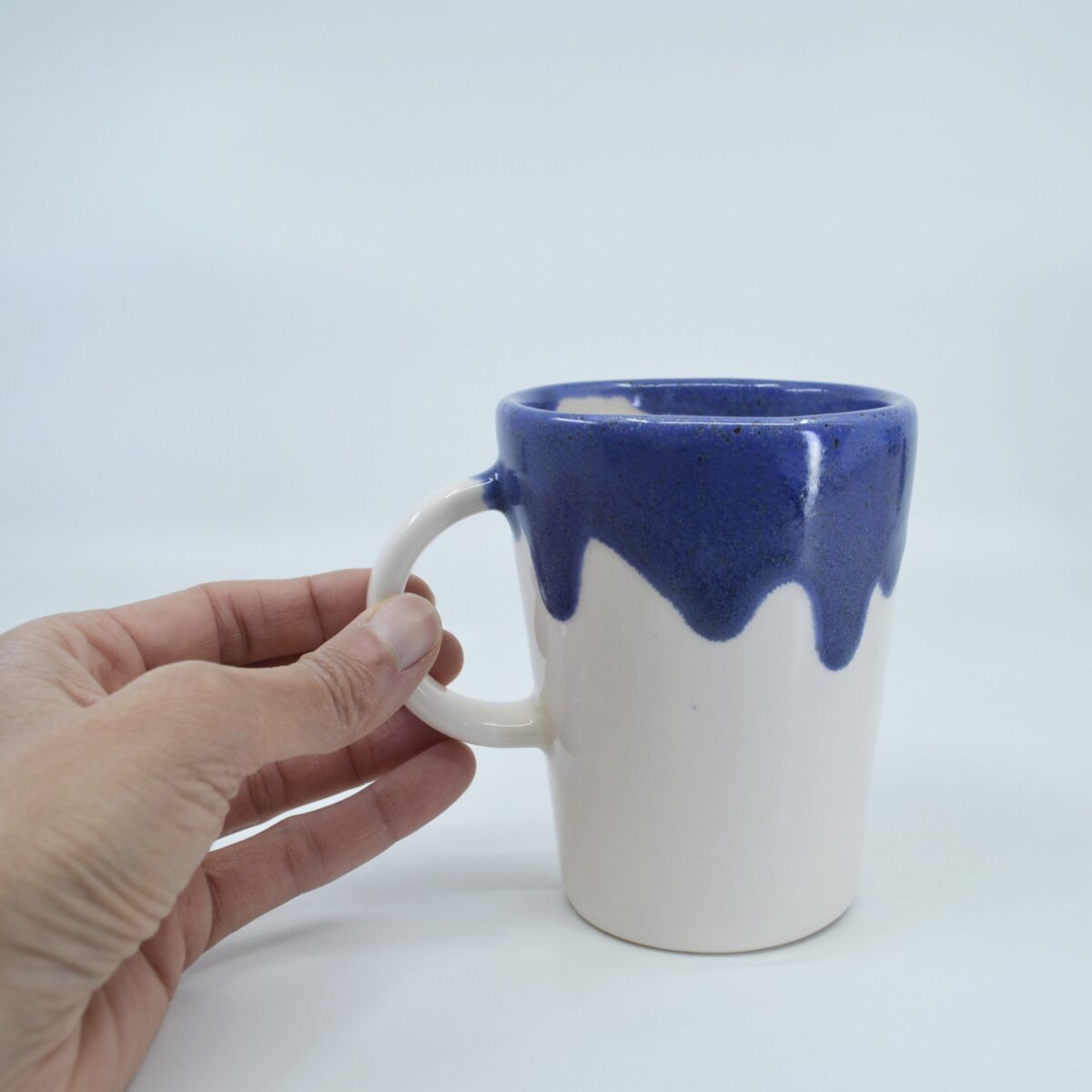 Drippy blue glaze cup - Image 7