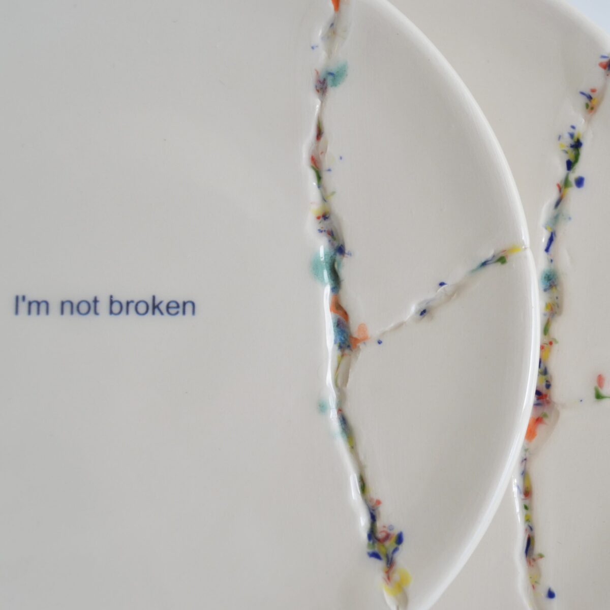 "I'm not broken" plate - Image 4