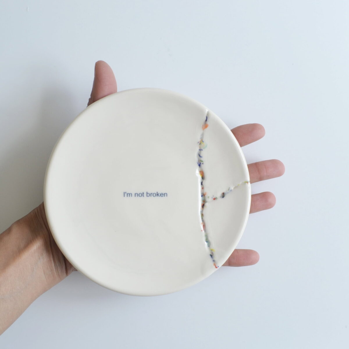 "I'm not broken" plate - Image 3