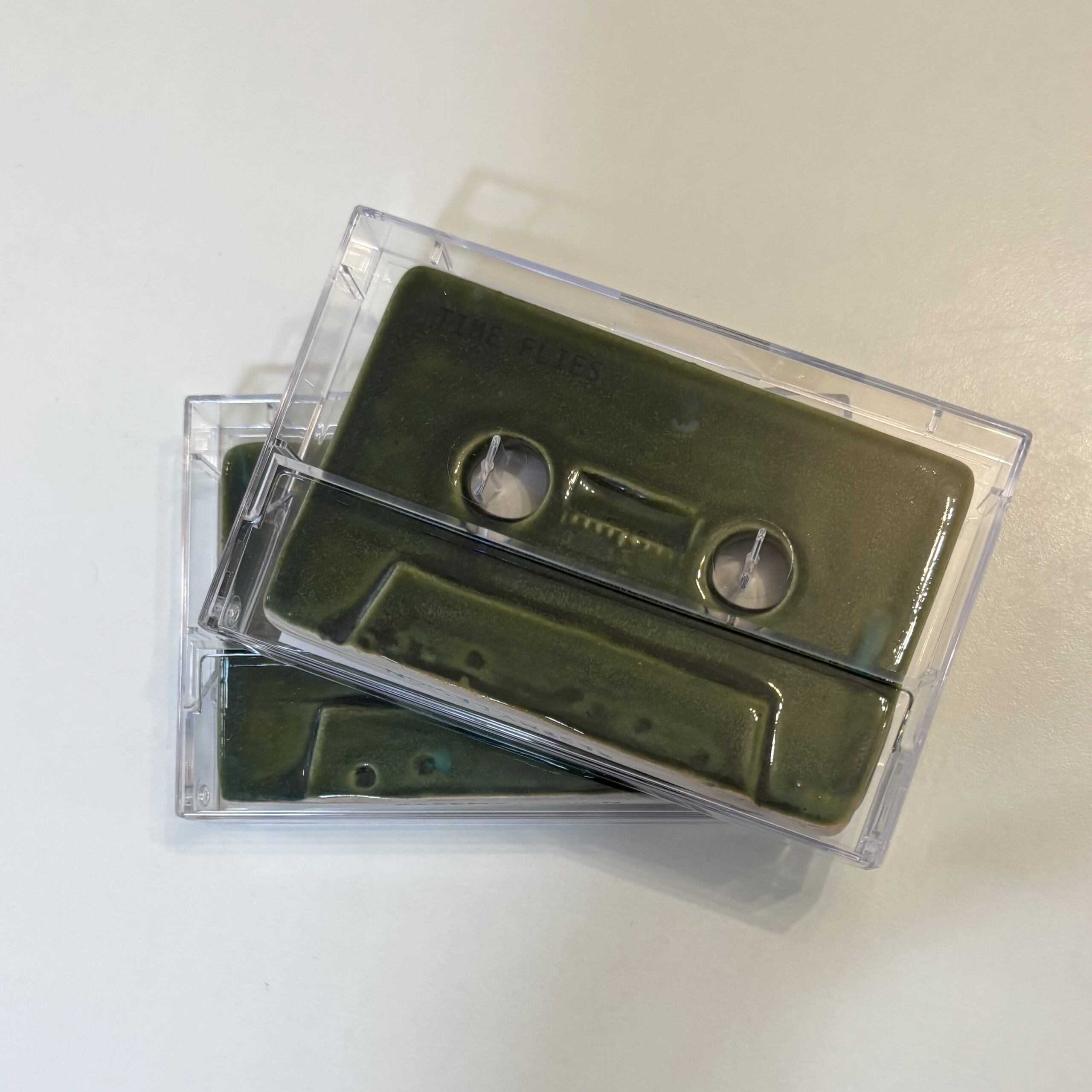 Time flies, cassette tape, deep bottle green - Image 5