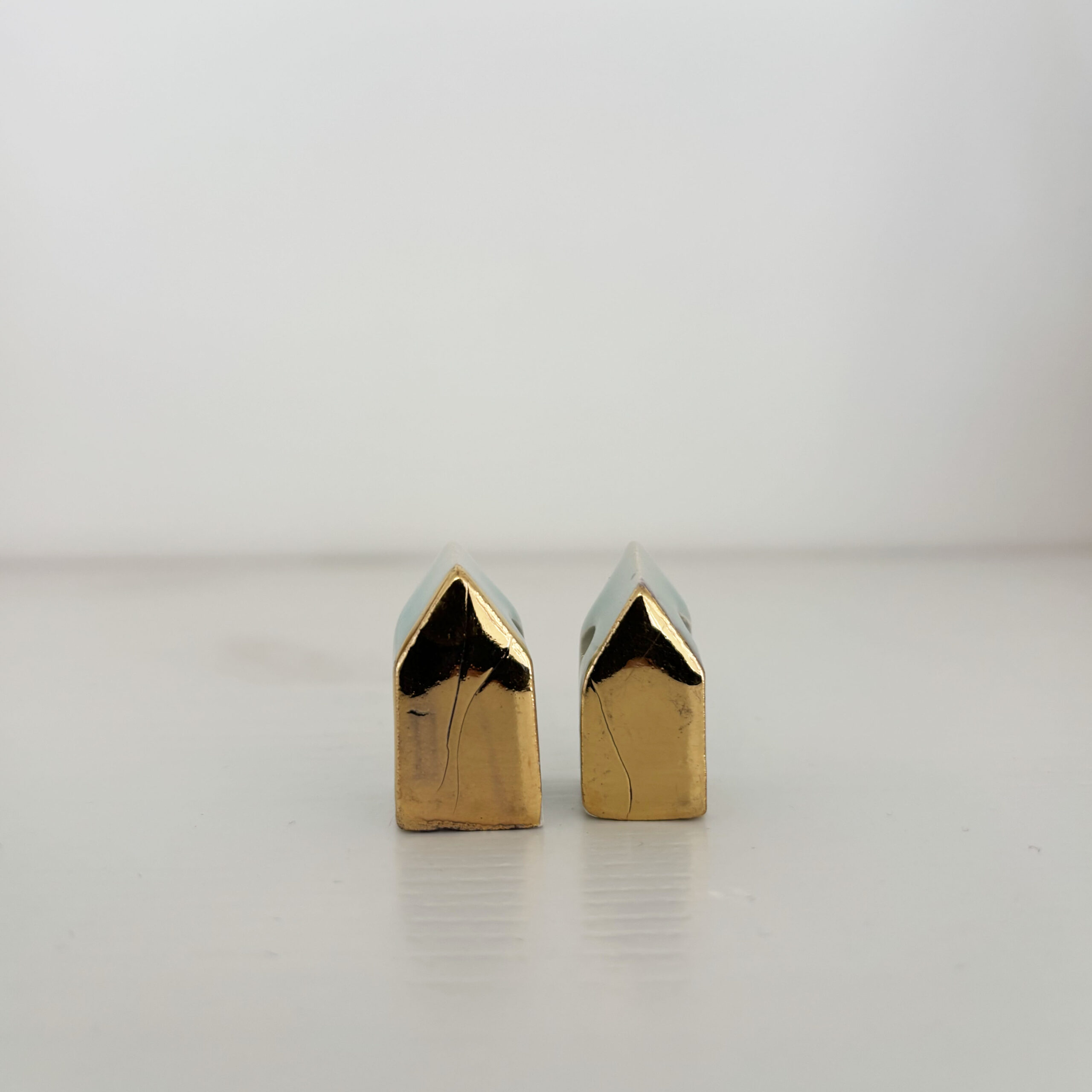 Tiny golden houses - set of 2 - Image 4
