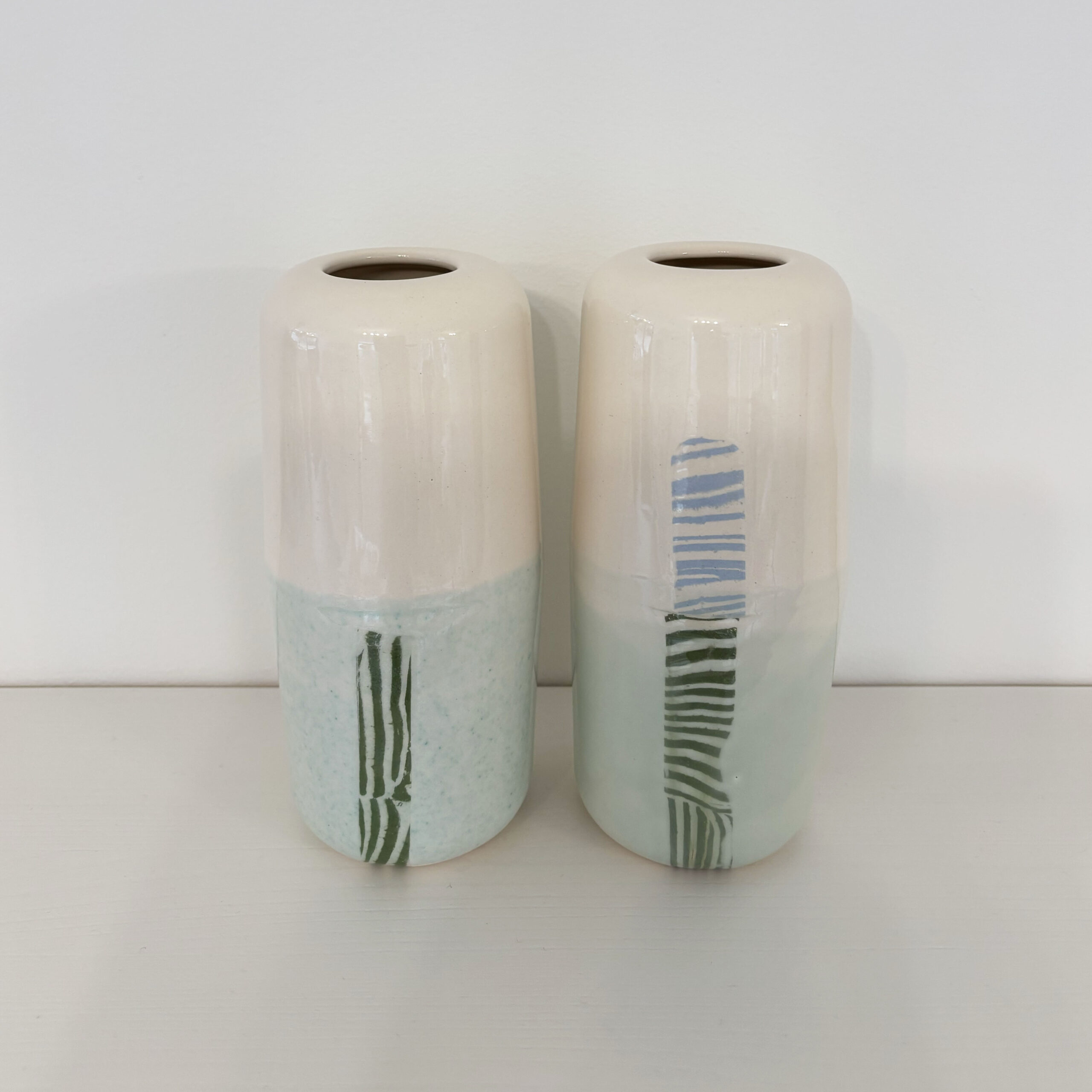 Two Nerikomi Vases (Set of 2) - Image 3